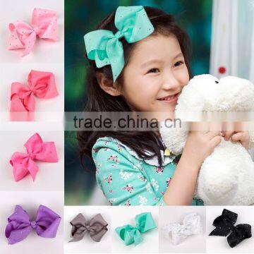 2017 New Design Rhinestone Rainbow Hair Bows photo-2
