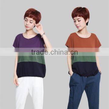 Stripe Cotton Fabric Good Quality t Shirt Design