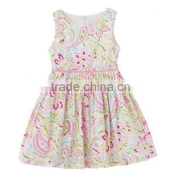 Princess Party Dresses For Girls Wedding Dresses Floral Print Kids Prom Dresses Summer 2017 photo-3