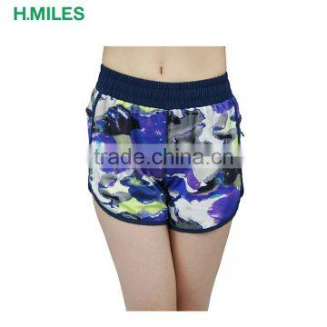 Custom Quick-drying Sublimation Printed yoga shorts women