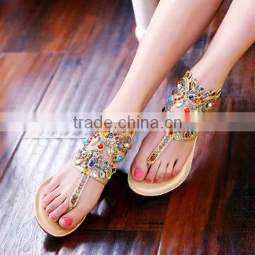 HFRW243 2014 summer new design fashion lady genuine leather sandal