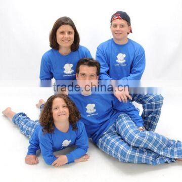 2016 Wholesale Family Night Shirts Custom Printed Pajamas