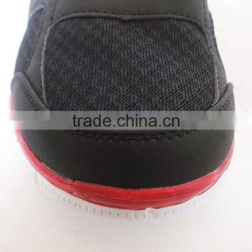 Black With Red Decoration Factory Price Sport Shoe Men photo-5
