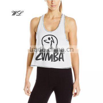 OEM factory woman tank top funny printing tops custom gym stringer vest