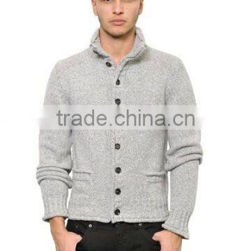High Quality Hot Sell Man Heavy Knit Cardigan photo-4