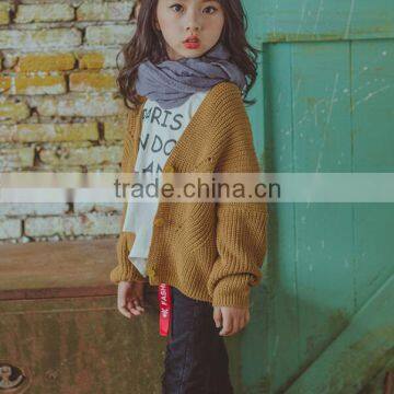 Zm35740a 2017 New Deisgn Girl Knit Sweater Spring Cardigan for Wholesale photo-6