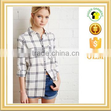 Wholesale Fashion design Lady Casual Long Sleeve Blouse