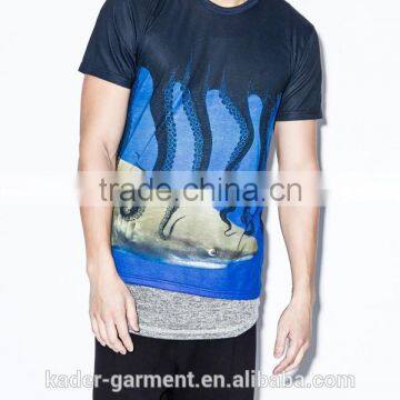 Octopus Sublimation T Shirt Customize 100% Polyester Sublimation T Shirts photo-2