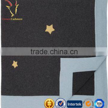 High Quality 100% Wool Cashmere Infant Blanket Baby Blanket photo-2
