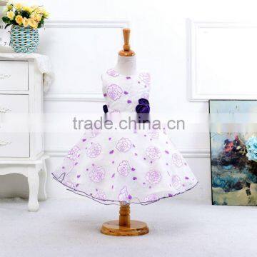 Kids Fancy Floral Dress Girls Party Dresses#S001 photo-4