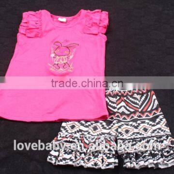 Hot Pink Toldder Girls Summer Short Outfits Mustard Pie Boutique Girls Outfits LBYTZ001-108