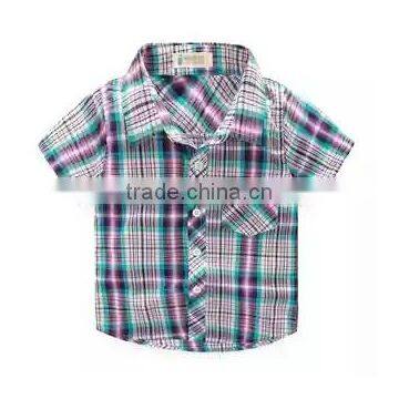 2016 Baby Clothes Cheap Custom Wholesale China Plaid Fashion Thicken Clothing Winter Boys Short Sleeve Polo T-shirt photo-3