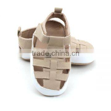 2017 Wholesales Top Selling Soft Rubber Sole Leather Baby Sandals photo-2