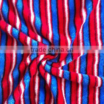 Colorful Printed Microfiber Fabric Yard For Bathrobe or Blanket