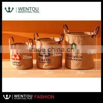 New Design Burlap Storage Basket photo-6