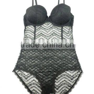 Ladies Newest Design Transparent Lace Evening Sexy Big Breast Lingerie photo-3