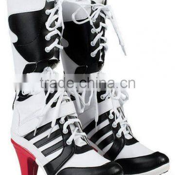 walson Harley Quinn DC Suicide Squad Boots Heels Shoes Cosplay Movie Hollywood LOVE