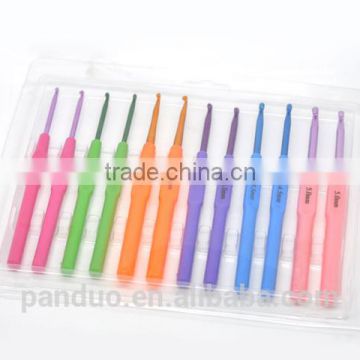 12PCs Aluminum Crochet Hooks, 2.5-5.0mm,Customize