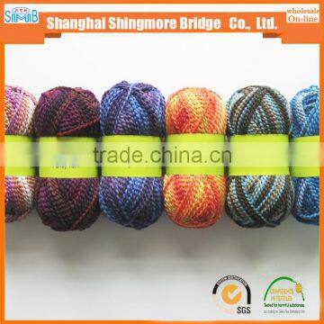 Shopping Knitting Yarns China Producer Cheapest Wholesale Oeko Tex Hand Knitting Scarf Yarn High Tenacity Polyester Ripple Yarn photo-6