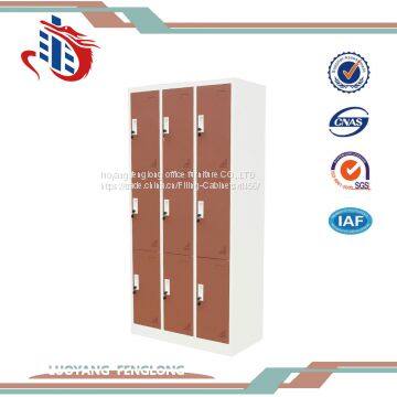 Metal Steel 9 Door Storage Locker Swimming Pool Storage Locker
