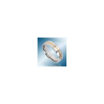 White Tungsten Ring for Wedding