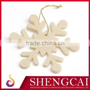 wholesale snowflake design indoor felt christmas decorations made in china