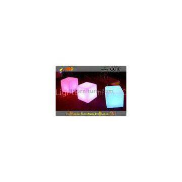 Lighting  ottoman cube with 16 colors Glowing Furniture / LED ottoman chair