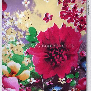 100%polyester Microfiber Brushed Pigment Printing Fabric photo-2