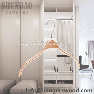 Plywood Cloth Hanger for Garment Boutique Laminated Wooden Hanger photo-2