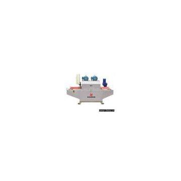 Wet type cutting machine with double blades
