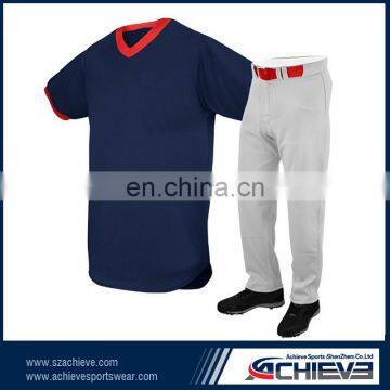 OEM sublimation polyester fitness cheap baseball jersey