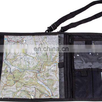 Black WATERPROOF MAP CASE military hiking pouch bag