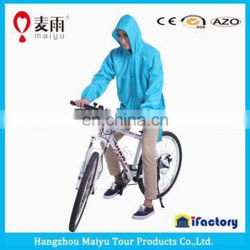 Fashion bright color poncho bike raincoat costume