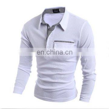 China Supplier Fashion Men Summer Slim Fit Casual Long Sleeve Polo Shirts T-shirt New Tee Tops photo-4