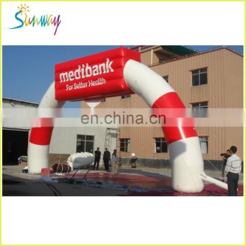 branded name inflatable arch with blower for advertising