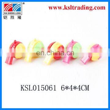 colorful cheap plastic whistle