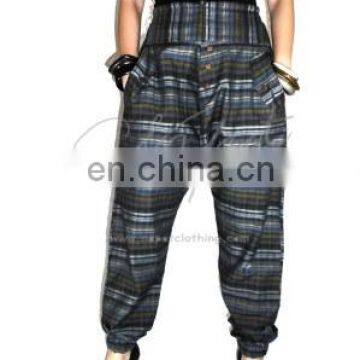 Winter Harem Balloon Aladdin pants in light cotton with beautiful fabric