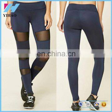 Women's Long Mesh Sports Workout Tights Running Gym Active Yoga leggings