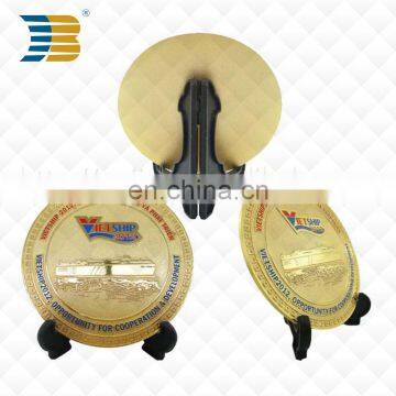 New Custom Vietnam Souvenir Metal Plate of Honour With Pedestal photo-4