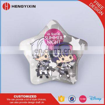 Custom Cheap Round Shape Printing Heart Pin Badge photo-6