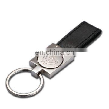 Custom Leather Souvenir Metal Coin Holder Keychain