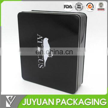 square airtight large tea metal tin box,tin Containers for gift