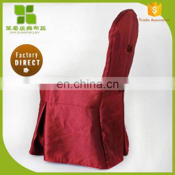 Professional high quality custom hotel pleated chair cover for wholesales