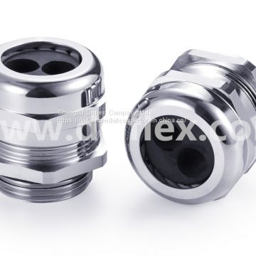 Driflex 2 holes  metal cable gland multi