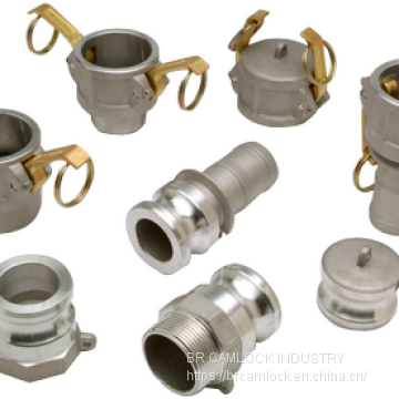 inox/brass/aluminum/pp/nylon camlock coupling