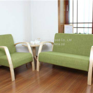 Cheap Affordable North Europe Style Living Room Wood Sofa photo-2