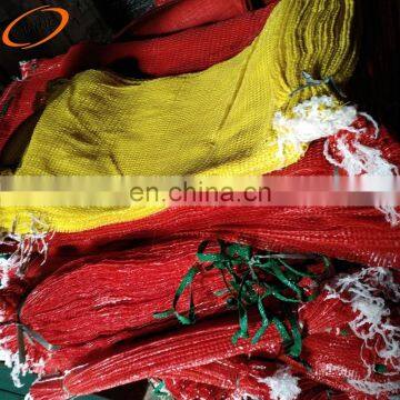 Wholesale Leno Raschel PP/PE Knitted Mesh Net Bag Packing for Onions Potato Oranges Vegetables