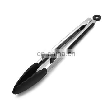 Kitchen Tools Stainless Steel Silicone Tongs with Function of Locking Tongs