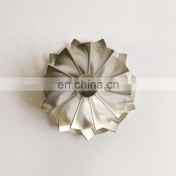 RHF55 52.56/68.00mm 11+0 blades high perforance Turbo milling/aluminum 2618/billet compressor wheel