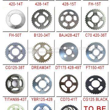 Bajaj Ct100 Motorcycle Roller Chain Sprocket Kit Price photo-5